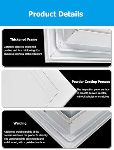 36x39 Detive Wall Access Panel - Durable Metal Access Door for Plumbing & Electrical Access, Easy Latch Design for Drywall Installation, Perfect for Home Renovation & Repairs