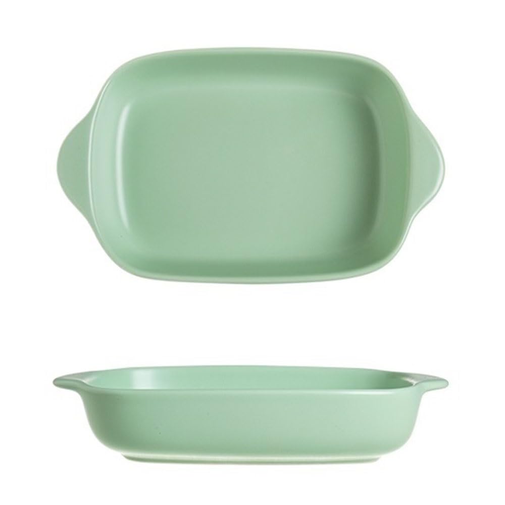 Plaque à pâtisserie en céramique colorée verte pour table élégante