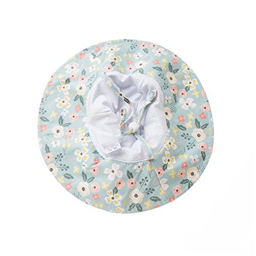 Urban Virgin Baby Girl Sun Hats Summer Baby Hats Upf 50+Toddler Sun Hat Infant With Wide Brim Bucket Hat Blue Garden 12-24 Months #TOP2