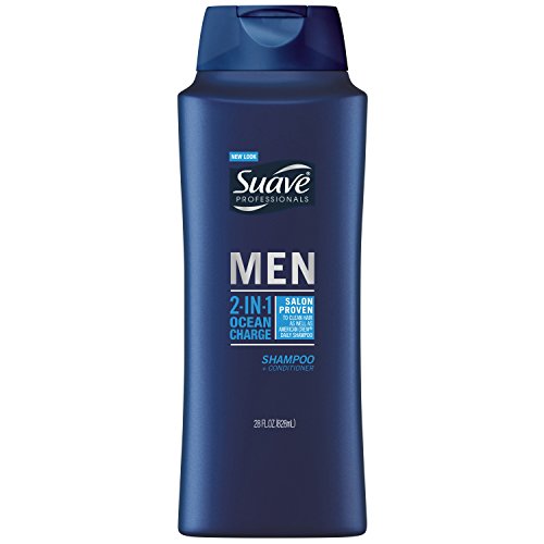 Suave Professionals mens shampoo & conditioner 2 in 1 ocean charge 28oz