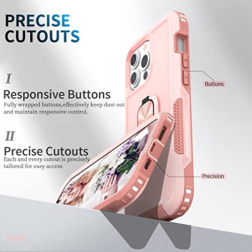 Coque iPhone 13 Pro Max silicone protection 360 antichoc fine rose - 2