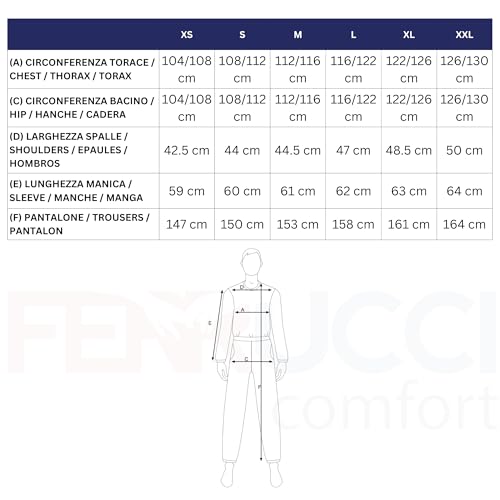 Pijama sanitario con cremallera trasera Ferrucci Comfort de algodón para ancianos 3