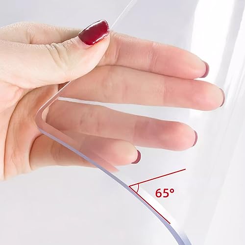 Protecteur de table en plastique transparent 60x120 nappe pvc imperméable repas