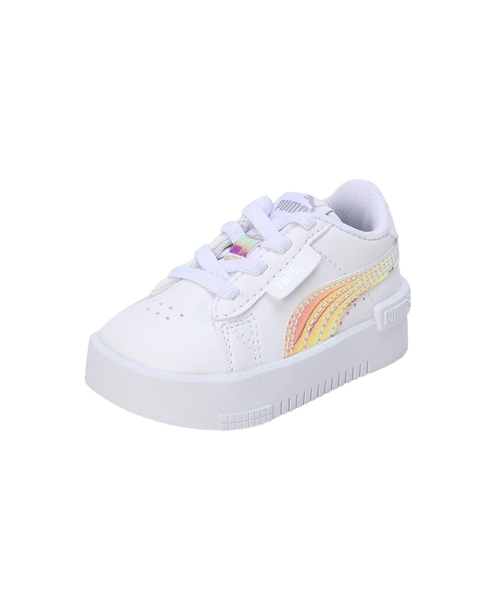 Puma Baby Girls Jada Holo AC Inf White-White-Silver Sneaker - 4 UK (38376101) (B097C6XF99) Amazon Price History, Amazon Price Tracker