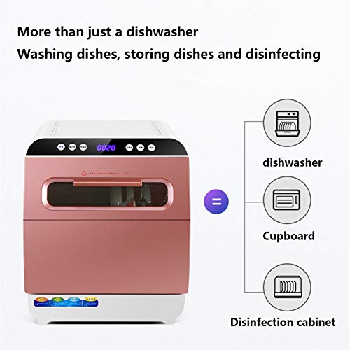 Huishoudelijke automatische vaatwasser Vrijstaande vaatwasser met 6 couverts-Rotary Spray 360 ° Azimuth Touch Control LED-display Energiezuinig - Afbeelding 6