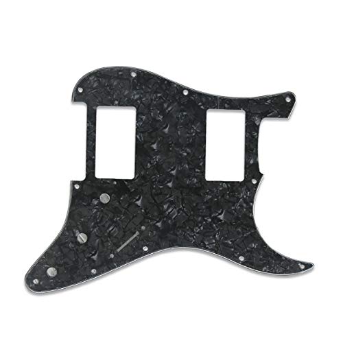 IKN 11 trous Double Humbucker Cut Pickguard HH Strat Guard avec vis de montage pour guitare Stratocaster standard… - Les Beatles, Paul McCartney, John Lennon, RIngo Starr, George Harrison IKN 11 trous Double Humbucker Cut Pickguard HH Strat Guard avec vis de montage pour guitare Stratocaster standard… – Image 6