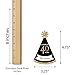 Big Dot of Happiness Adult 40th Birthday - Gold - Mini Cone Birthday Party Hats - Small Little Party Hats - Set of 8