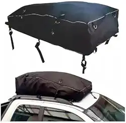 Bag Car Maleiro Para Teto 330 Litros Grande Preto Universal