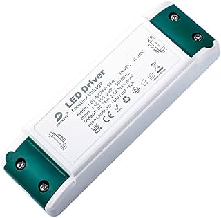 DUSKTEC LED Driver 24V 60W, Lighting Transformer 240V to 24V Low Voltage, DC 24 Volts Power Supply Constant Voltage for LED Strip Lights Cabinet Light and MR16 G4 Lamps Bulbs
