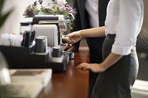 Nespresso Zenius Machine à café automatique professionnelle avec 50 capsules de café – Cafetière pour petits bureaux – Argent - Image 7