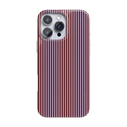 Casely iPhone 16 Pro Case | Stripes and the City | Tiny Pinstripe | Compatible with MagSafe | Classic Ultra Slim Design