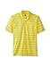 PGA TOUR Men's Golf Airflux Two Color Stripe Short Sleeve Polo Shirt