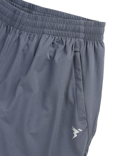 Image of TECHNOSPORT Men's Solid Woven Slim Fit Shorts for Running, Sports & Gym Workout with 2 Way Stretch