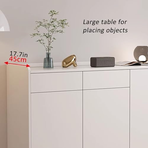 Meuble support pour robot aspirateur blanc, table d'appoint design de salon - 4