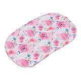Babyliege-Abdeckung, Bequeme Umgebung, Säuglingsliege-Abdeckung, Weich, Atmungsaktiv, für Babyparty (Verschmierte Rosenblüte)