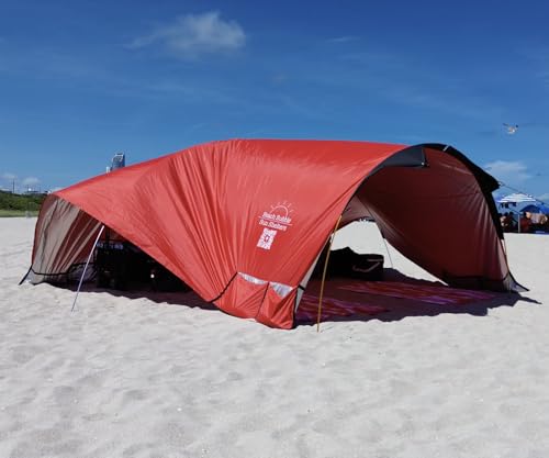 Beach Bubble Sport Edition, The Ultimate Private Wind Supported Beach Cabana, +50 UPF, 4 Person Capacity