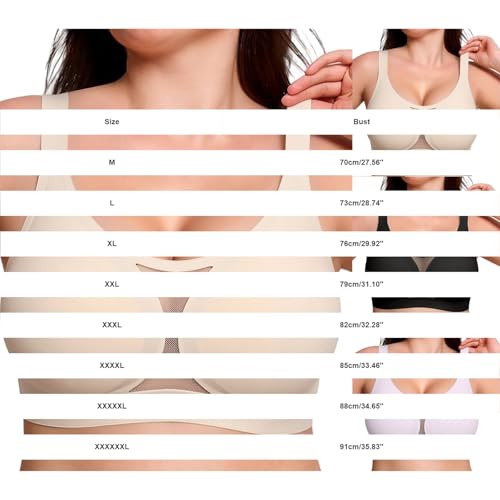Push Up Jelly Bra Beige M Wireless Full Coverage Mesh Breathable Lift Bras Wide Straps Seamless Everyday Bralette - image 6