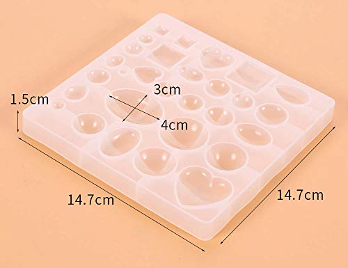 Dubens, gioiello in silicone per cabochon, forma