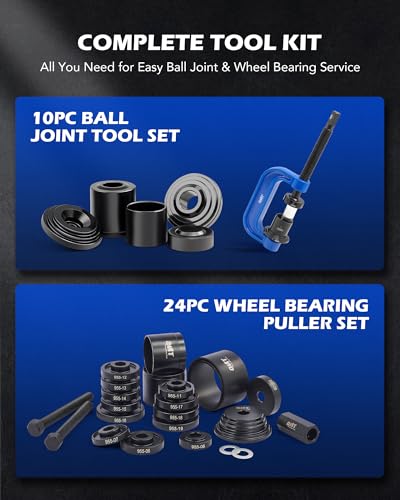 Image of Orion Motor Tech OMT 34pc Ball Joint & Wheel Bearing Press Kit