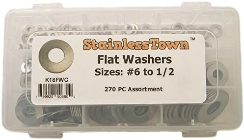 Stainlesstown K18FWC Stainless Steel Flat Washer Assortment Kit by Stainless Town