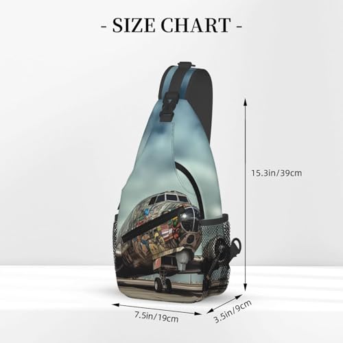 Bolso cruzado estilo Airplane Art para hombre y mujer miniatura 3
