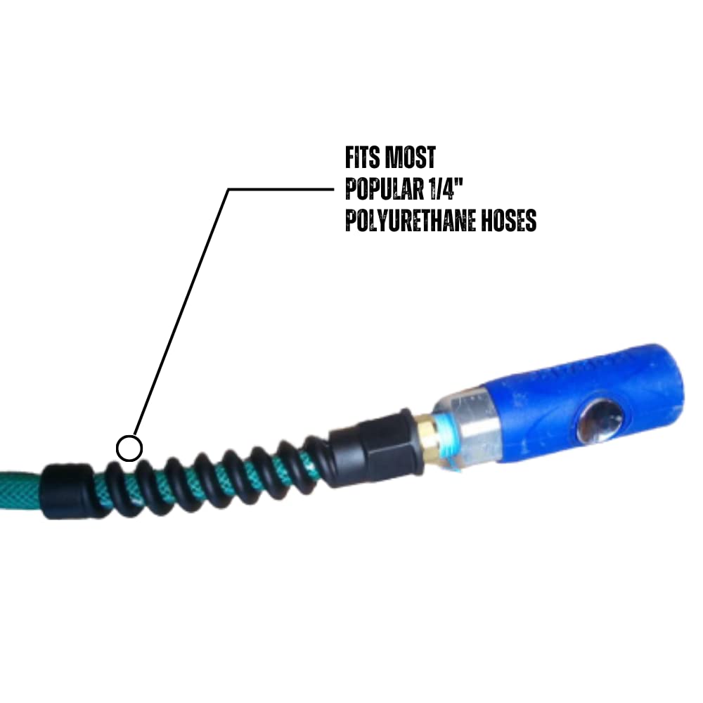 Coilhose Pneumatics PRM0404SRQ - Accesorio reutilizable de alivio de tensión para manguera de aire Flexeel (R) de 1/4 pulgadas, MPT rígido de 1/4 pulgadas