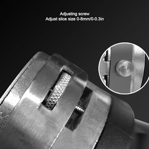 Cortadora eléctrica de kebab, manual, ajustable 0-8 mm miniatura 3