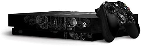 Skinit Decal Gaming Skin Compatible with Xbox One X Bundle - Officially Licensed Liquid Blue Hanging Out Design