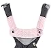 Premium Drool and Teething Reversible Cotton Pad | Fits Ergobaby Four Position 360 + Most Baby Carriers | Pink Herringbone Design | Hypoallergenic | Great Baby Girl Shower Gift by Mila Millie