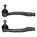 Detroit Axle - Front 6pc Tie Rods Kit for 97-01 Honda CR-V, 4 Inner & Outer Tie Rods 2 Boots 1997 1998 1999 2000 2001 Replacement