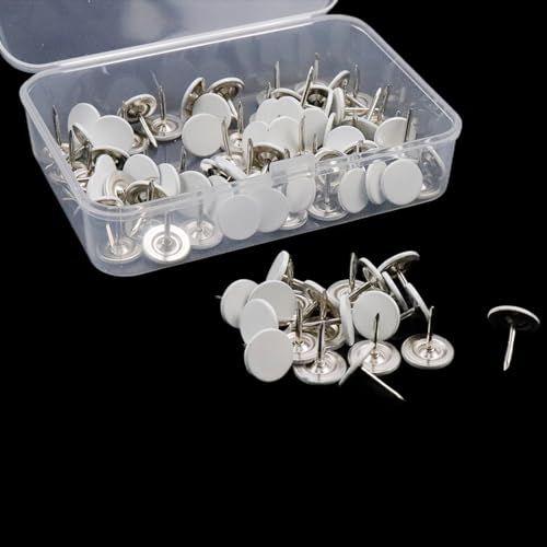 Woogim Tachinhas de estofamento, 100 peças de tachas de polegar de sofá pregos de móveis para decora