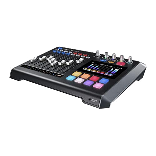 TASCAM Mixcast 4 Podcast Streaming Mixer, Recorder, and USB Audio Interface — Four XLR/TRS Mic Inputs, Touch Screen and Editing Software Included by Tascam - Image 4