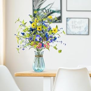 Sggvecsy Spring Floral Picks 6 Pcs Artificial Easter Stems with Colorful Pansy Flower Wild Flowers Greenery Leaves for Arrangement Centerpiece Easter Celebration Home Vase Decor Sggvecsy Spring Floral Picks 6 Pcs Artificial Easter Stems with Colorful Pansy Flower Wild Flowers Greenery Leaves for Arrangement Centerpiece Easter Celebration Home Vase Decor