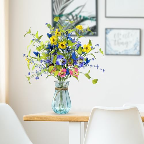 Sggvecsy-Spring-Floral-Picks-6-Pcs-Artificial-Easter-Stems-with-Colorful-Pansy-Flower-Wild-Flowers-Greenery-Leaves-for-Arrangement-Centerpiece-Easter-Celebration-Home-Vase-Decor Sggvecsy Spring Floral Picks 6 Pcs Artificial Easter Stems with Colorful Pansy Flower Wild Flowers Greenery Leaves for Arrangement Centerpiece Easter Celebration Home Vase Decor