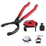 WORKPRO 2-Piece Oil Filter Wrench Set, 12” Adjustable Oil Filter Plier & 3-Jaw Universal Oil Filter Removal Tool, for Easy Oil Changes, Ideal for Car, Motorcycle, Truck Maintenance & Home Garage Use