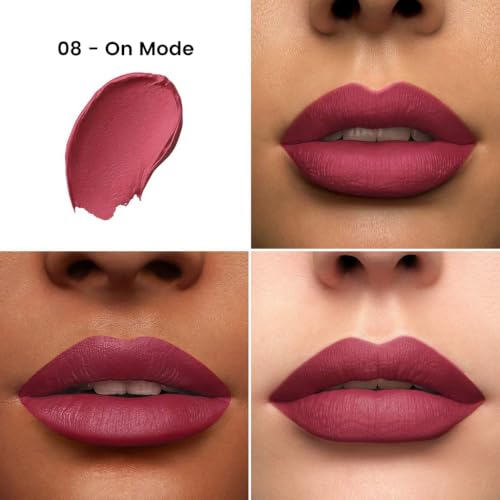 Image of Colors Queen Hold Up Full Day Non-Transfer Matte Lipstick | Long Lasting and Weightless Formula | Intense Color Pay Off | Waterproof Lipstick for Women (108 - On Mode, 4g)