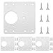 Vinabo 4 placas de reparación de bisagras, placa de instalación con 24 tornillos de 9 x 9 cm, kit de reparación de acero inoxidable para muebles de madera, cocina, armario, puertas