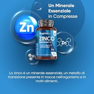 Zinco Integratore in 400 Compresse, Formula Vegana, (13 Mesi di Scorta), Compresse da 6,35mm, Integratore Zinc Bysglicinate, Lo Zinco Contribuisce alla Normale Funzione del Sistema Immunitario (EFSA)