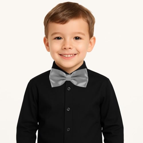 Image of Kids Pre-tied Bow Tie for Boys, Formal & Casual Adjustable Bowtie Age 3-13 Years