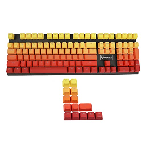 Touches de clavier PBT YMDK switchs MX touches rétroéclairées arc-en-ciel profil OEM Sunset 122