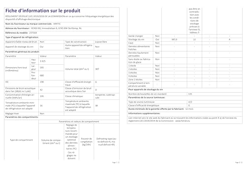 HENDI Weinkühlschrank, mit 2 Zonen, Getränkekühlschrank, Platz für 135 Flaschen, 387L, 220-240V, 130W, 595x680x(H)1625mm