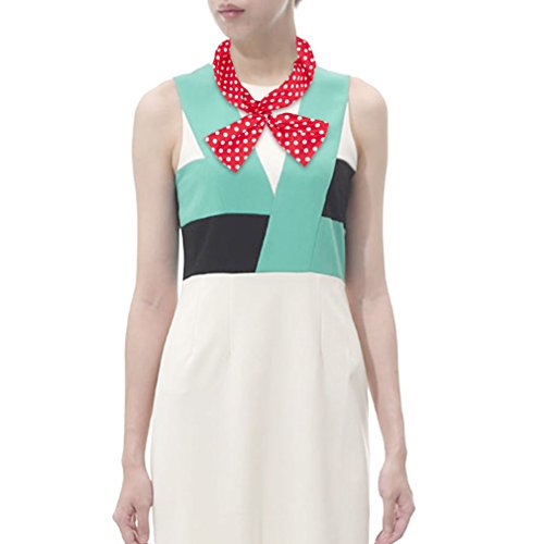 Ondder Red And White Polka Dot Headband Wire Headband 4 Pack Retro Bowknot Polka Dot Wire Hair Holders For Women, Red #TOP2