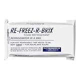 Polar Tech RE-FREEZ-R-BRIX RB30 Foam Refrigerant Packs, 31oz Capacity (Case of 6)