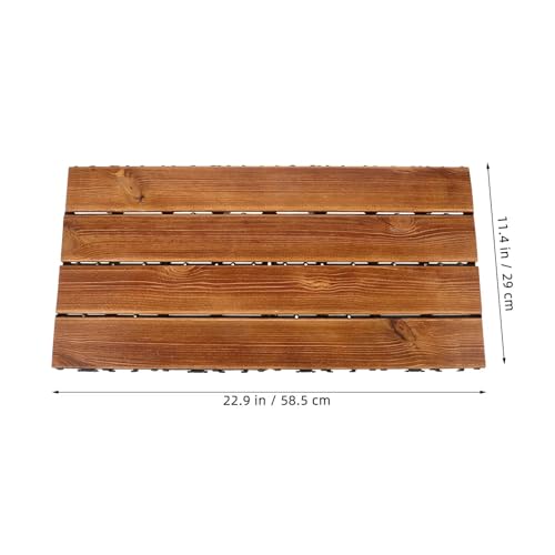 Azulejo de cubierta para exteriores en madera tratada de alta densidad 5