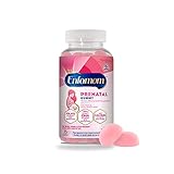 Enfamom Prenatal Multivitamin, 75 Gummies, Supplement for Pregnant and Lactating Women from Enfamom, Omega-3 DHA + Folic Acid + Calcium, Iodine, Zinc, Vitamin D, Raspberry Lemon Flavor