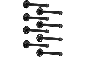 Industrial Pipe Shelf DIY Shelving Brackets Set