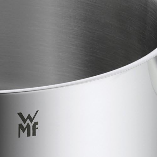 WMF Sauce Pan Ø 14 cm Approx. 0,9L Mini Stackable Pouring Rim Cromargan® Stainless Steel Brushed Suitable for All Stove Tops Including Induction Dishwasher-Safe
