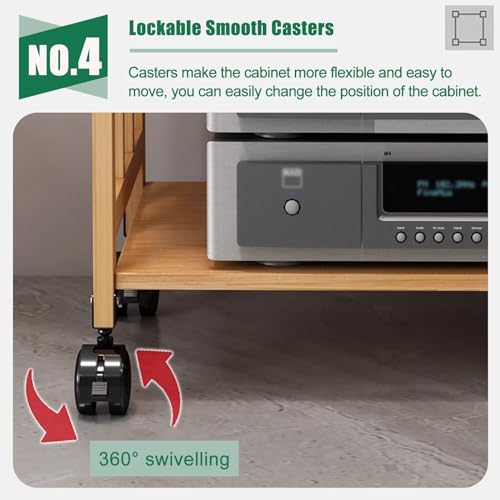 Soporte Ma ajustable de 2 a 5 niveles para TV y eventos, gabinete Slish Ste para DVD, caja de cable y consola de juegos, centro de entretenimiento ideal para el hogar