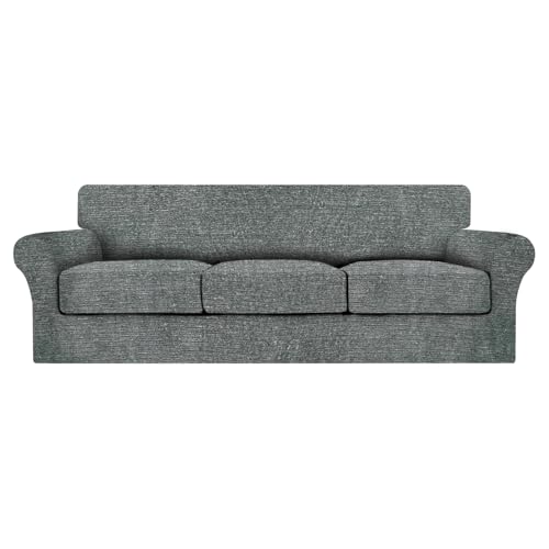 URBANLIFE Stretch Sofa Slipcover- 4-Piece Sofa Cover, Sofa Protector Couch