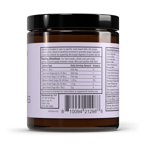 Image of Bark & Whiskers Digestive Enzymes - Supports Healthy Digestion in Dogs & Cats - Enzyme Powder for Meat-Based Diets - 150 Scoops - 2.60 oz.